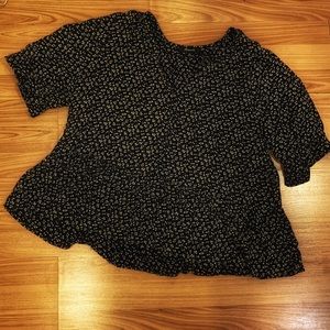 Madewell Courtyard Ruffle-Hem Top